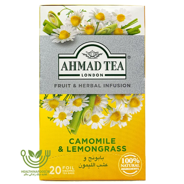 چای سیاه میوه ای طعم بابونه علف لیمو
